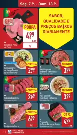 Folheto ALDI semana 37 Página 4: Preparado de Carne Picada de Bovino €4,99, Salsicha Brasileira IZIDORO €2,69