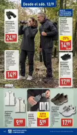 Folleto ALDI semana 37 Página 24: Crofton botella térmica €5,99, Adventuridge zapatillas outdoor €17,99