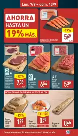 Folleto ALDI semana 37 Página 7: Escalopines de salmón €5,69, Escalopín de vacuno €6,54