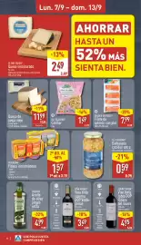 Folleto ALDI semana 37 Página 8: Pleno Sabor queso semicurado €2,49, Queso de oveja viejo €11,99