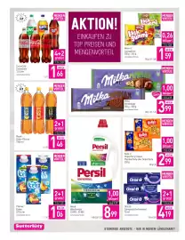 Sutterlüty Flugblatt Seite 6: Pfanner Eistee €1,06, Milka Schokolade Noisette €3,99