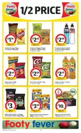 Coles catalogue week 36 Page 22: CC's Corn Chips €2,50, Infuzions Veggie Straws or Prawn Crackers 90g €2,25