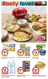 Coles catalogue week 36 Page 25: Peckish White Rice Crackers €1,85, Tostitos Tortilla Chips-175g €3,50
