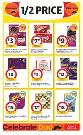 Coles catalogue week 36 Page 3: Darrell Lea Rocklea Road Gift Box €9,00, Lindt Cornet-333g €18,00