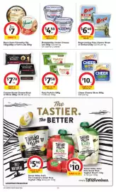 Coles catalogue week 36 Page 37: Philadelphia Cream Cheese Tub €4,50, Bega Lactose Free Cheese Slices or Grated 250g €6,40