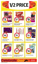 Coles catalogue week 36 Page 4: Darrell Lea Rocklea Road Gift Box €9,00, Lindt Cornet-333g €18,00