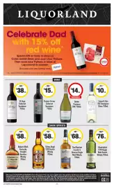 Coles catalogue week 36 Page 47: Makers Mark Kentucky Straight Bourbon Whisky €58,00, St Hugo Cabernet Sauvignon €38,00