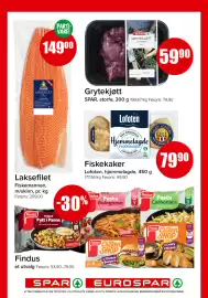 Eurospar kundeavis uke 36 Side 5: Lofoten Hjemmelagde Fiskekaker €79,90, Grytekjøtt €59,90