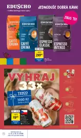 Tesco leták týden 36 Strana 12: Eduscho zrnková káva €299,90, Budvar ležák €1.990,00