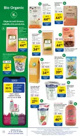 Tesco leták týden 36 Strana 18: Zemanka čoko-kokosky s 60% hořkou čokoládou €44,90, Probio pšeničná celozrnná €44,90