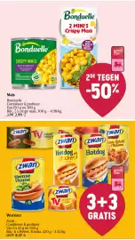 Delhaize folder week 36 Pagina 27: Maïs €2,99, Worsten Zwan €8,37