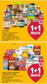 Delhaize folder week 36 Pagina 6: Noorse crackers, hövebrood of rijstrepen of -wafels €2,30, Notenpasta €2,99