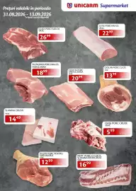 Catalog Unicarm Pagină 1: Piept porc cu os si slanina refrigerat €16,99, Ciolan porc cu os €13,99