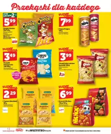 Topaz gazetka tydzień 36 Strona 12: Prażynki Chruu paczka €3,49, Chrupki kukurydziane Gusto €3,99