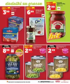 Topaz gazetka tydzień 36 Strona 31: Groszek konserwowy Spiżarnia Dworska €2,99, Przecier pomidorowy Podravka €3,99