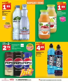 Topaz gazetka tydzień 36 Strona 48: Napój izotoniczny Dzik €4,49, Woda Żywiec Zdrój €1,99