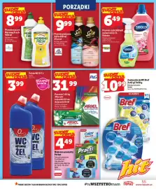 Topaz gazetka tydzień 36 Strona 55: Proszek Ariel €31,99, Żel do WC O! 1L €3,99