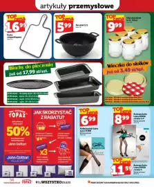 Topaz gazetka tydzień 36 Strona 56: Durszla 1,2 L €5,99, Deska antypoślizgowa €16,99