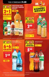 Biedronka gazetka tydzień 36 Strona 14: Napój gazowany, 2 l €5,99, ŻYWIEC ZDRÓJ €1,68