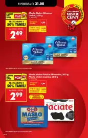 Biedronka gazetka tydzień 36 Strona 22: Masło ekstra Polskie Mlekovita, 200 g Masło ekstra łaciate, 200 g €2,99