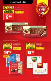 Biedronka gazetka tydzień 36 Strona 28: CZEKOLADA NUSSBEISSER 100 G €5,99, PTASIE MLECZKO E.WEDEL, 340 G €14,99