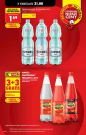 Biedronka gazetka tydzień 36 Strona 32: Woda mineralna Cisowianka, 1,5 l €1,69