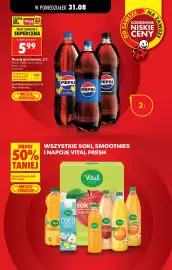 Biedronka gazetka tydzień 36 Strona 33: Napój gazowany, 2 l €5,99