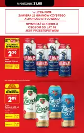Biedronka gazetka tydzień 36 Strona 35: PIWO HARNAŚ 500 ML €2,29, Piwo Żatecký, 500 ml €4,59