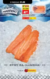 Biedronka gazetka tydzień 36 Strona 74: Świeży filet z pstrąga tęczowego łososiowego ze skórą Marinero €4,59