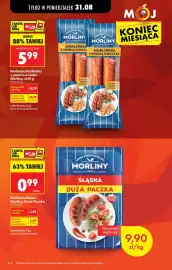 Biedronka gazetka tydzień 36 Strona 8: Kiełbasa Morliňska z piersi kurczaka Morliny 400 g €10,79