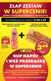 Biedronka gazetka tydzień 36 Strona 80: Biała herbata o smaku wiśni Remsey, 750 ml €2,99