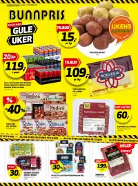 Bunnpris uke 36 Side 1: POTETER LØSVEKT €15,00, MØRBRAD €199,00