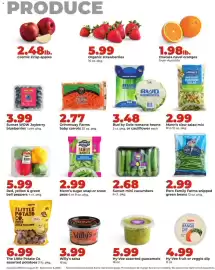Hy-Vee weekly ad week 36 Page 15: Organic Strawberries €5,99, Dracula navel oranges €1,98
