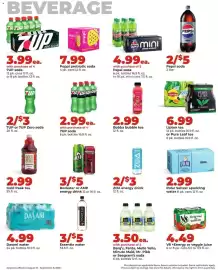 Hy-Vee weekly ad week 36 Page 28: Dasani water €4,99, Rockstar or AMP energy drink €5,00