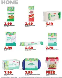 Hy-Vee weekly ad week 36 Page 38: Hy-Vee napkins €3,19, Hy-Vee slow cooker liners €2,78