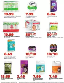 Hy-Vee weekly ad week 36 Page 39: Hy-Vee ultra strong & absorbent paper towels €19,99, Huggies diapers