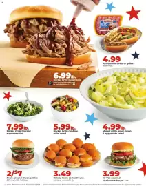 Hy-Vee weekly ad week 36 Page 5: Fresh ground chuck patties €7,00, Market Grille broccoli supreme salad €7,99