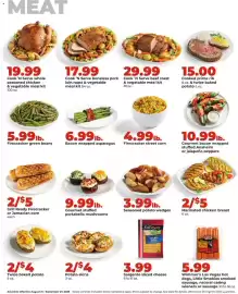 Hy-Vee weekly ad Page 20: Gourmet bacon wrapped stuffed Anaheim or jalapeño peppers €10,99, Marinated chicken breast €5,00