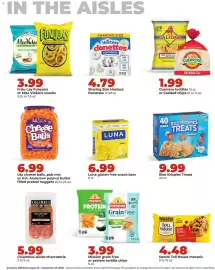 Hy-Vee weekly ad Page 23: Kellogg's rice krispies treats €9,99, Frito-Lay Funyuns or Miss Vickie's snacks €3,99