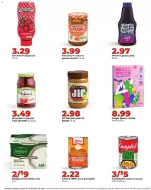 Hy-Vee weekly ad Page 24: Smucker's Natural Peanut Butter €3,99, Welch’s grape jelly €2,97