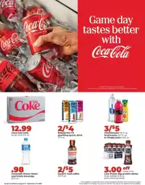 Hy-Vee weekly ad Page 3: Coca-Cola soda €12,99, BodyArmor Fit sparkling sports drink €4,00