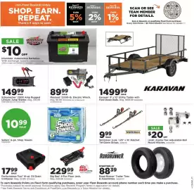 Mills Fleet Farm weekly ad week 36 Page 10: Workmax 2-pk. 1.25" x 16' Ratchet Tie-Down Straps €9,99