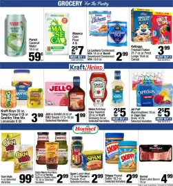 Super King Markets weekly ad week 36 Page 3: Kelloggs Frosted Flakes or Froot Loops Cereal €3,99, Skippy peanut butter €2,99