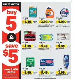 Meijer weekly ad week 36 Page 15: Good Wipes €5,49, Tide liquid laundry detergent €3,99
