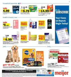 Meijer weekly ad week 36 Page 4: Meijer First Aid Products, Bounty Paper Towels €9,79