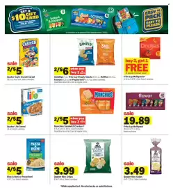 Meijer weekly ad week 36 Page 43: SunChips, Frito-Lay Simply Snacks, Ruffles, F纭uns or Popcorners €6,00