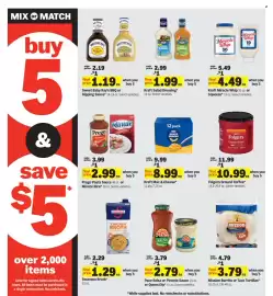Meijer weekly ad week 36 Page 8: Kraft miracle whip €4,49, Pace Salsa or Picante Sauce or Queso Dip €2,79