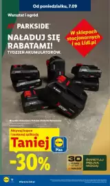 Lidl gazetka tydzień 37 Strona 20: Akumulatory Parkside