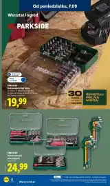 Lidl gazetka tydzień 37 Strona 26: PARKSIDE Zestaw narzędzi precyzyjnych €24,99, Zestaw wiertel lub bitów Parkside €19,99
