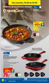 Lidl gazetka tydzień 37 Strona 40: Patelnia żeliwna SILVERCREST €79,00, Patelnia żeliwna €99,00